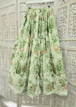 Florella Ivory & Green Georgette readymade skirt/lehnga