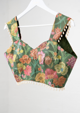 Willow NB Green Floral Blouse (one size)