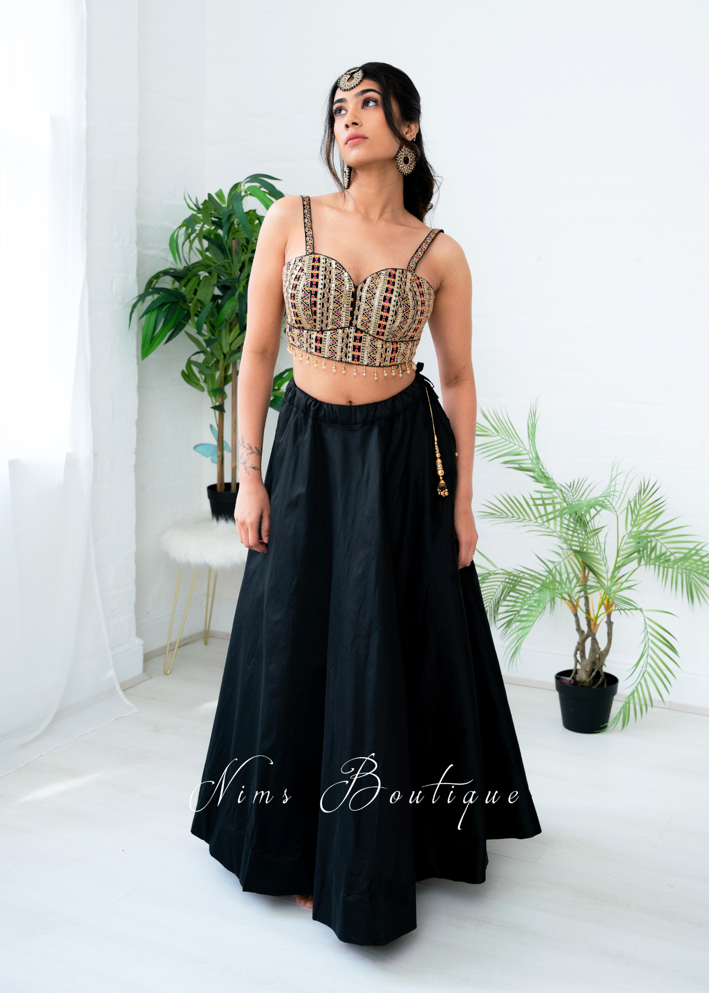 Amelia NB Luxury Black Blouse (one size)