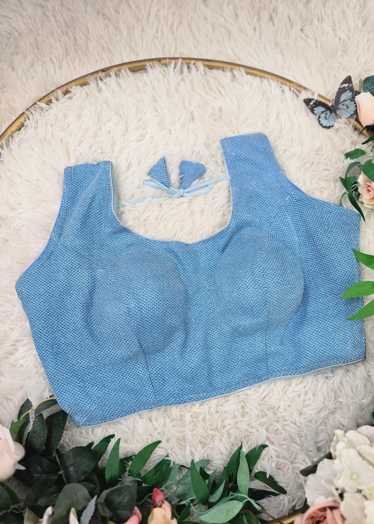 Baby Blue Shimmer Blouse (16-18)
