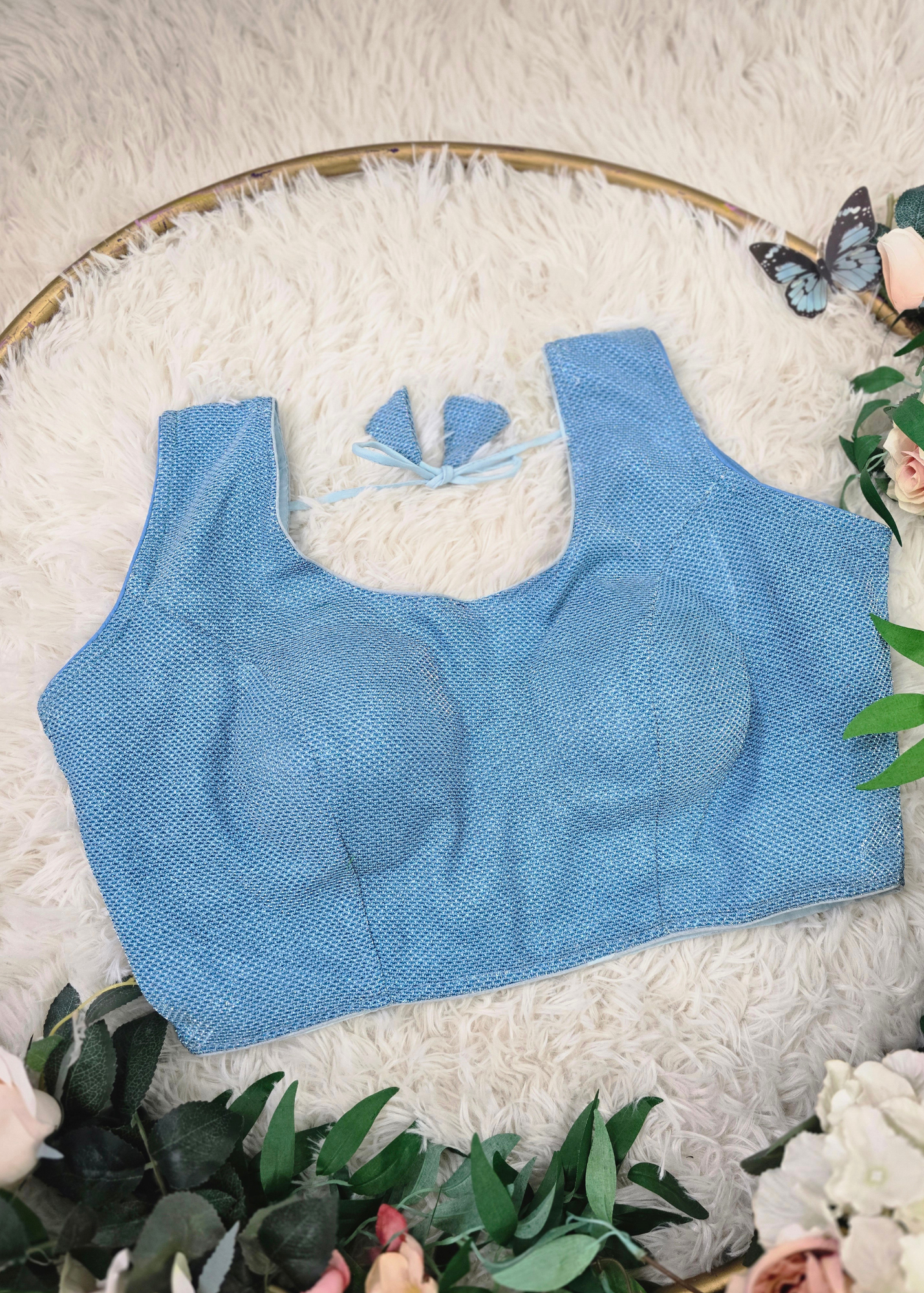 Baby Blue Shimmer Blouse (16-18)
