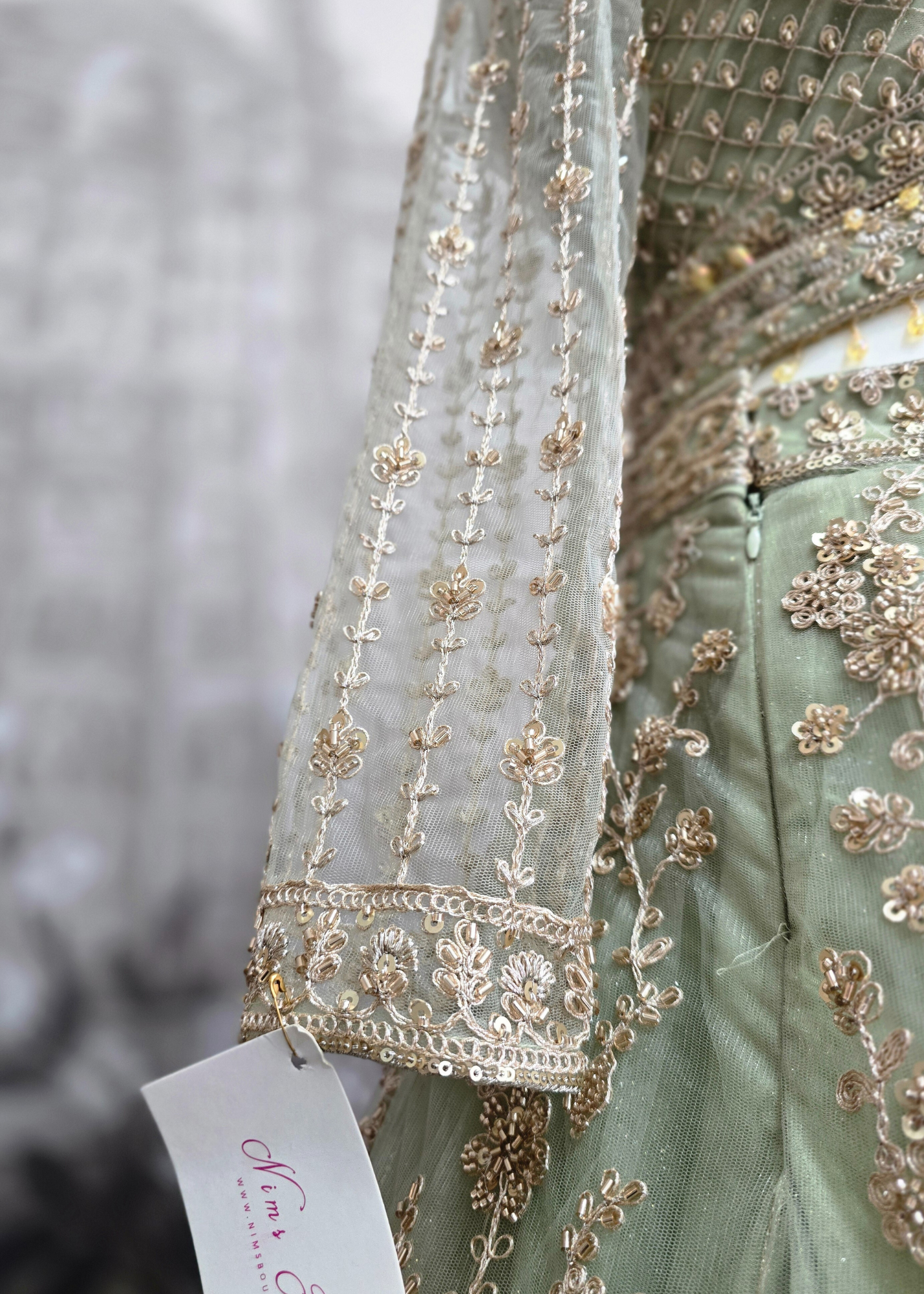 Luxury Mint Lehenga (size 12)