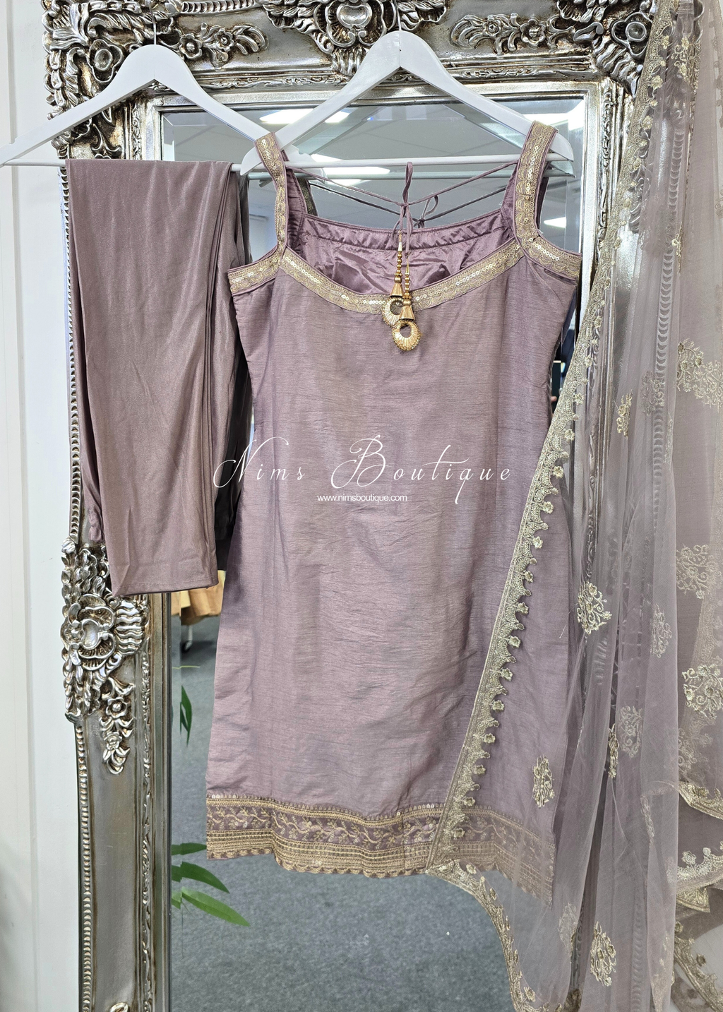 Dusky Lilac Pajami Suit (Size 12-14)