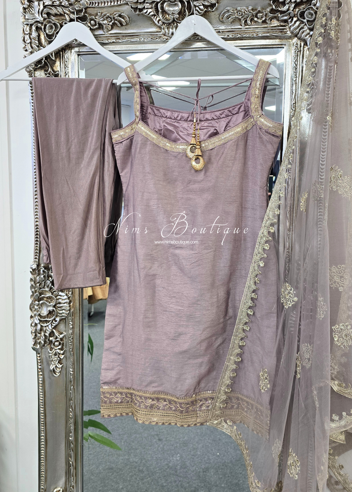 Dusky Lilac Pajami Suit (Size 12-14)