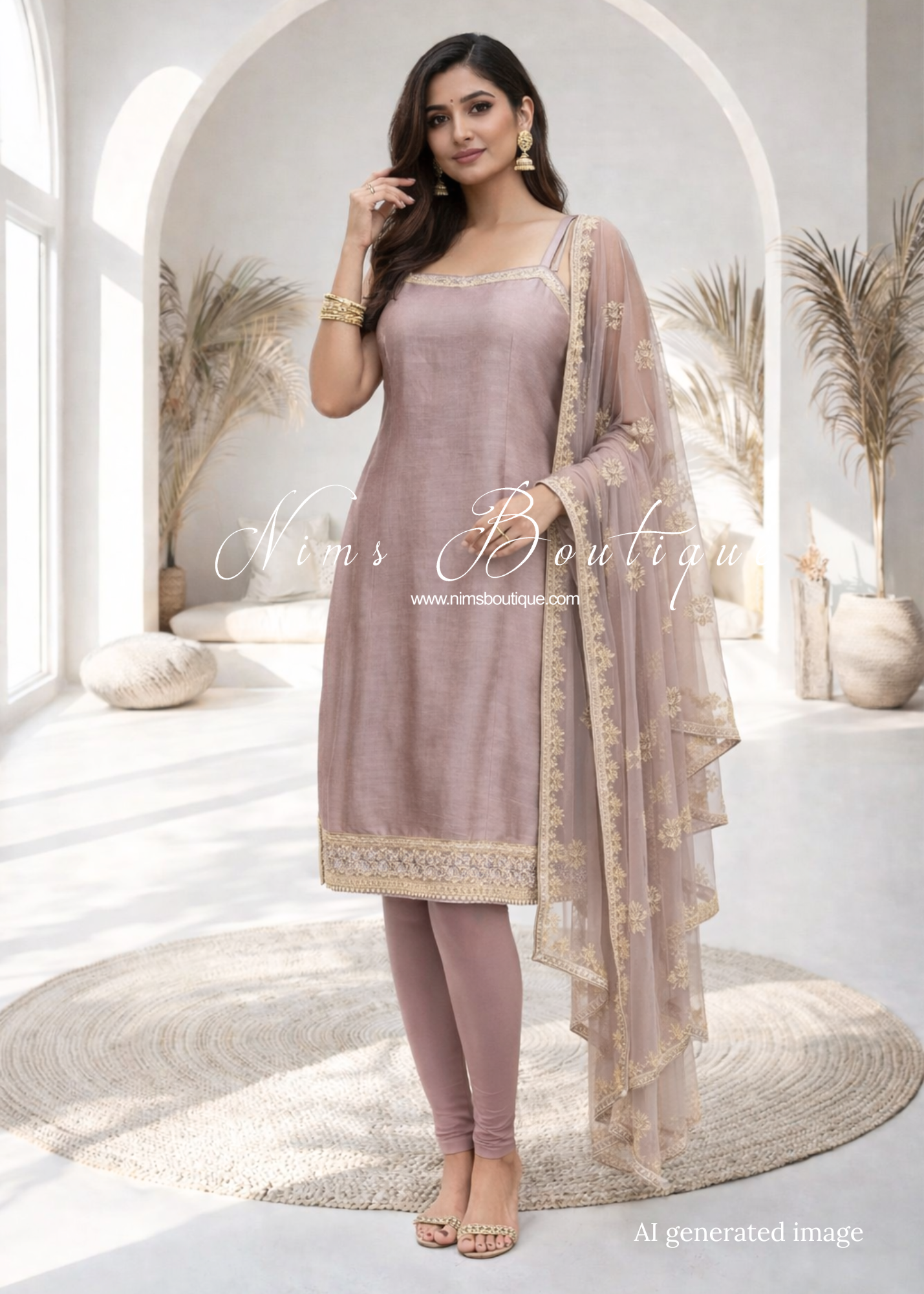 Dusky Lilac Pajami Suit (Size 12-14)
