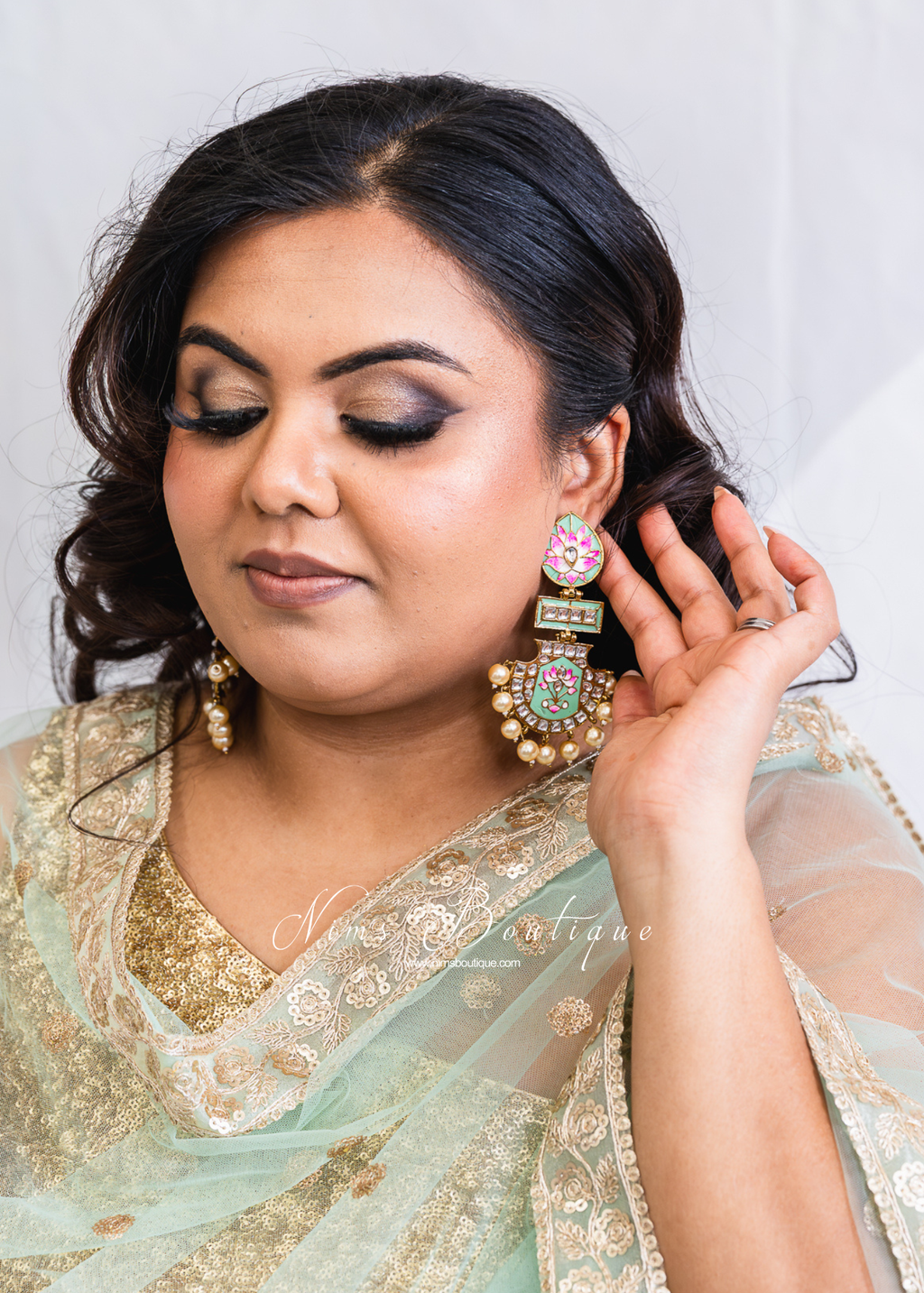 Suhana Mint Blossom Earrings