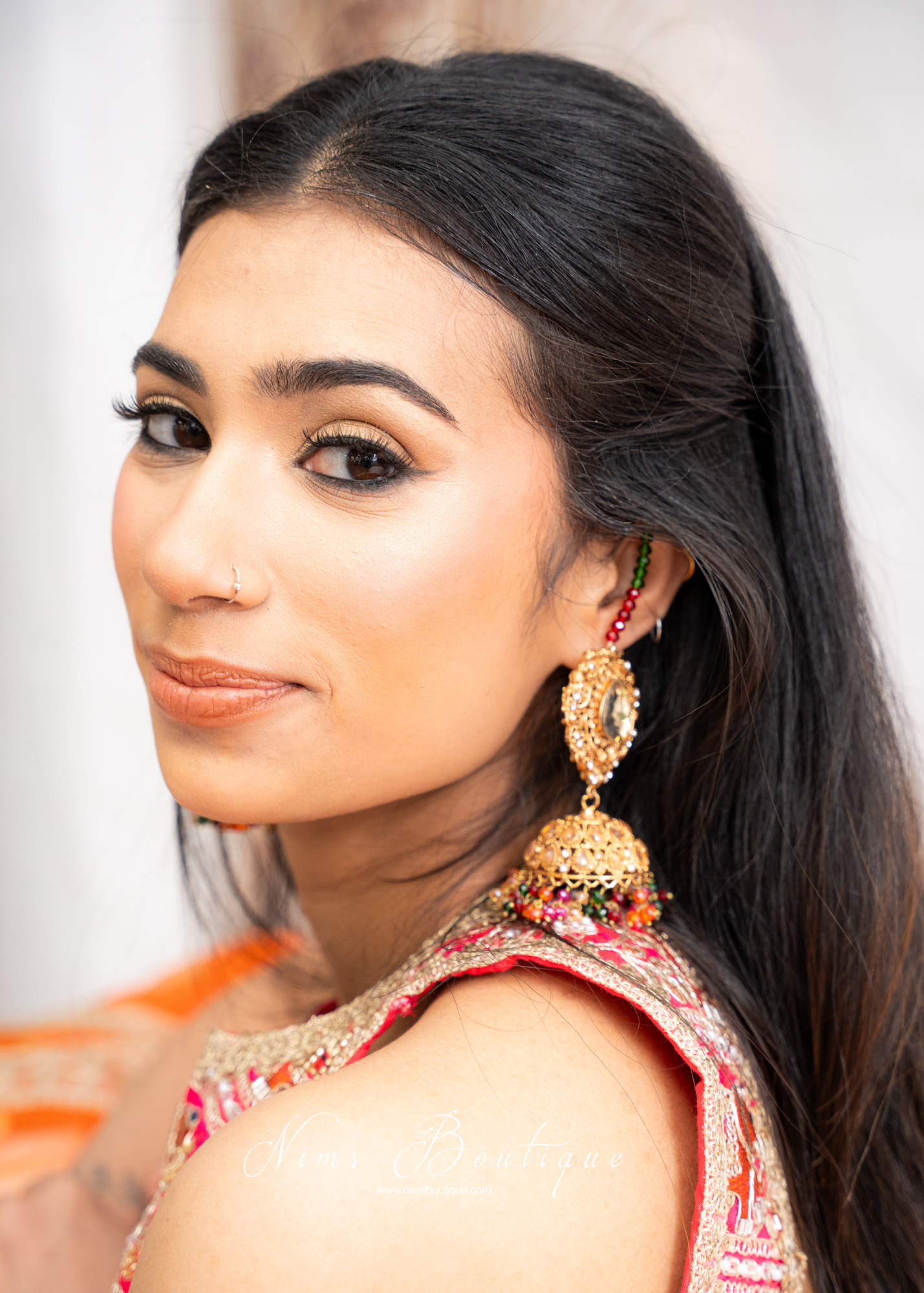 Anjali Multicolour Chumke with earring chains