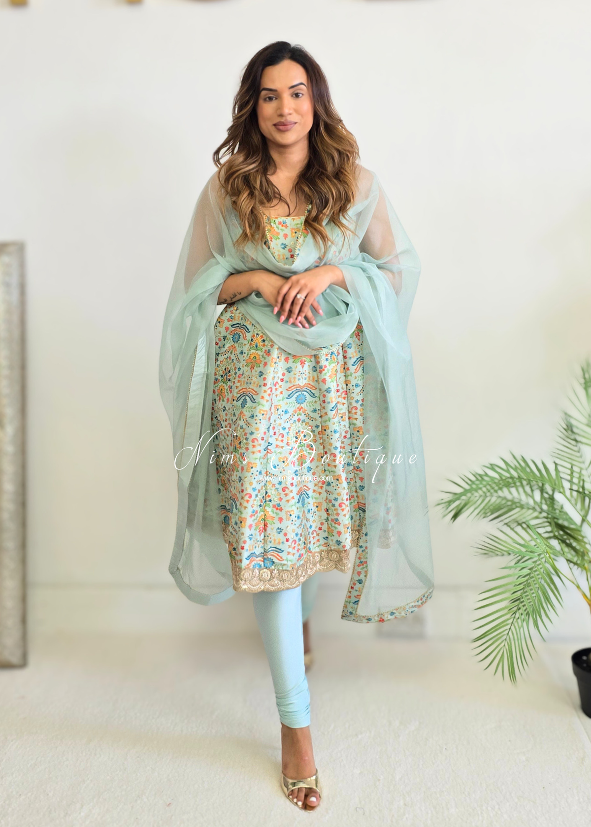 Mia Mint & Pastels Frock Pajami Suit (sizes 4-16)