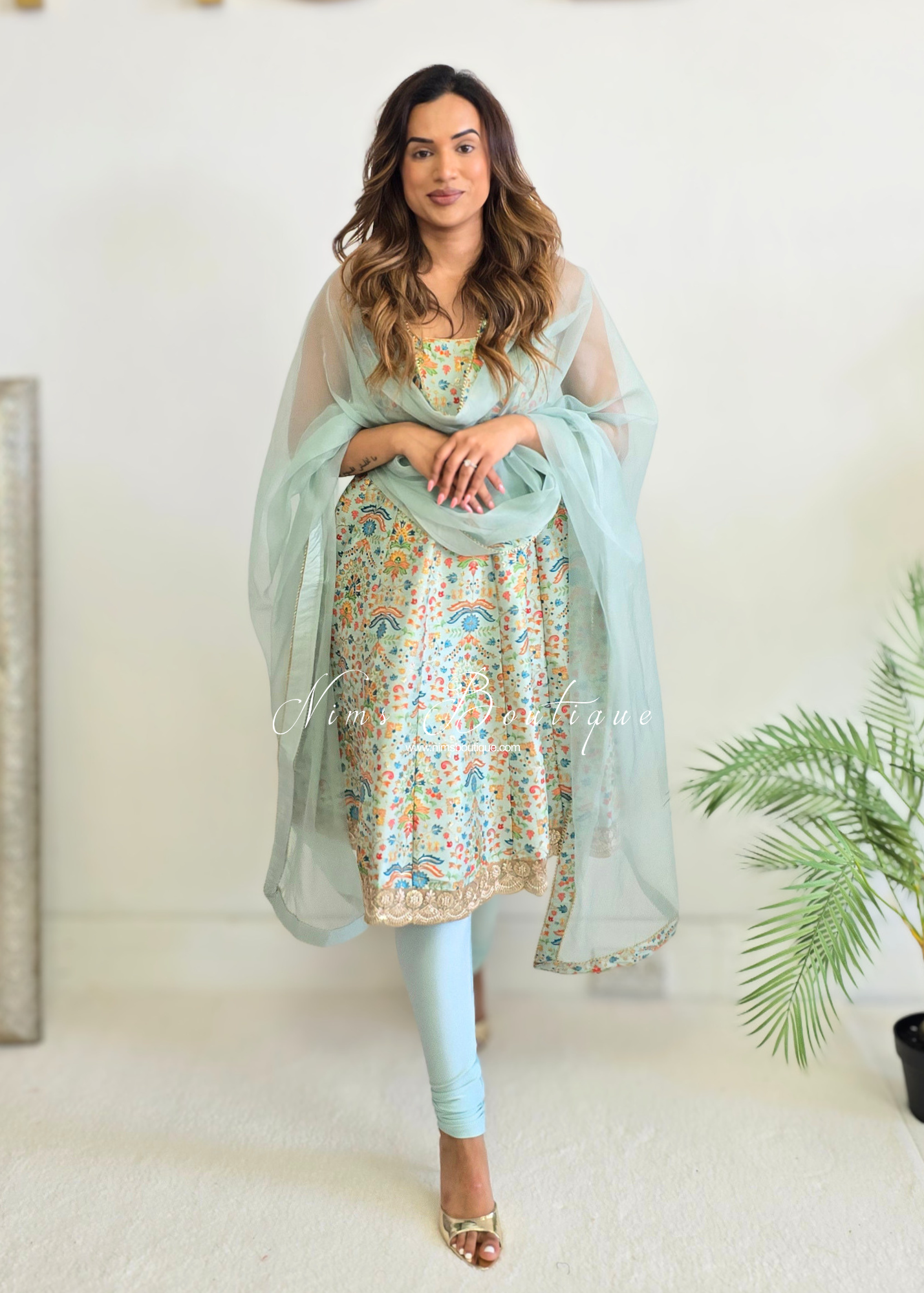 Mia Mint & Pastels Frock Pajami Suit (sizes 4-16)