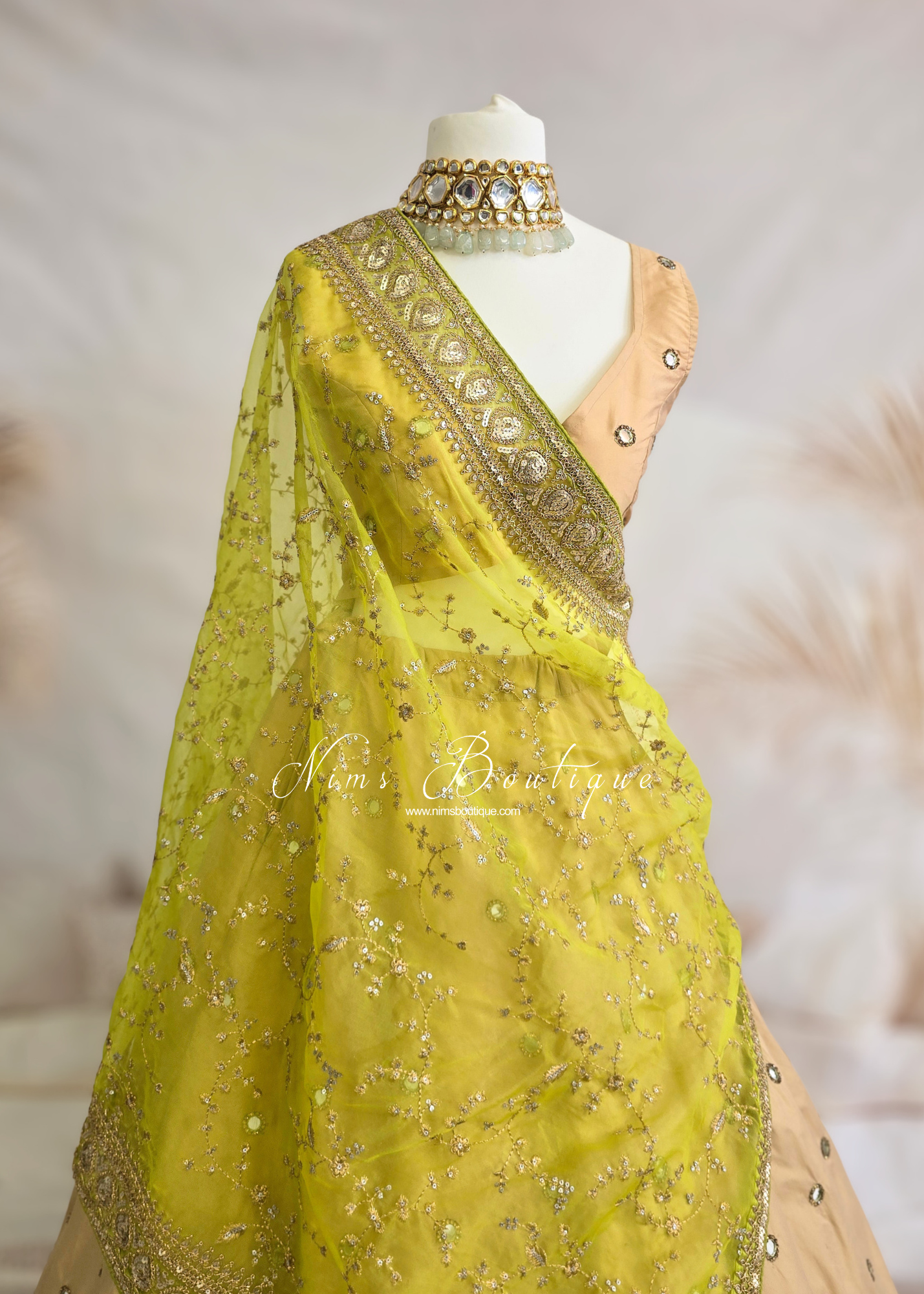 Rani Luxury Gold Silk Mirror Blouse (size 4-16)