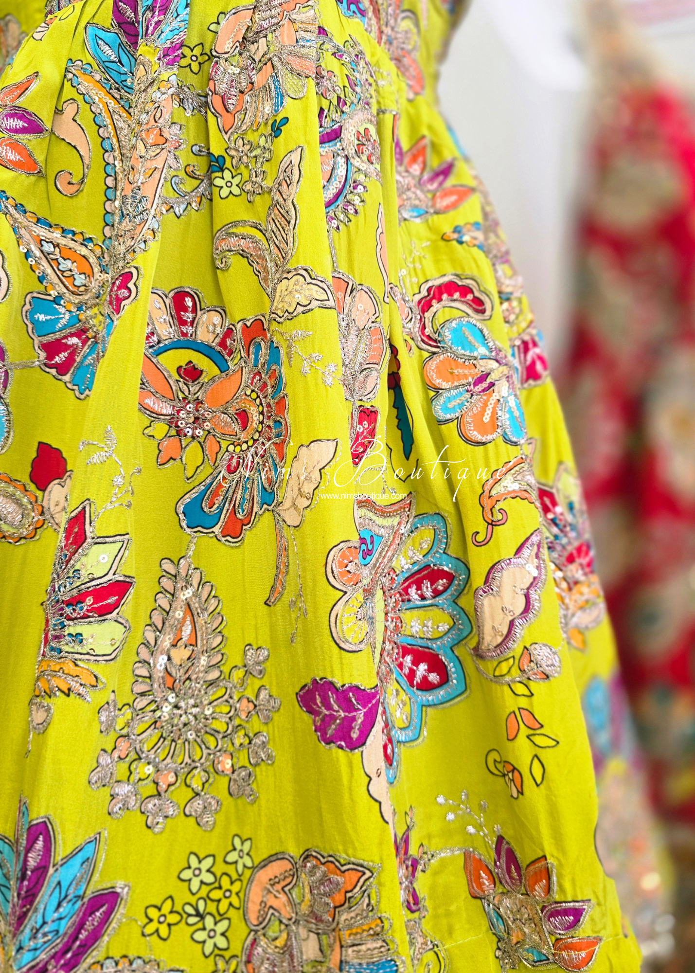 Frock Embellished Gharara Suit (size 10-12)