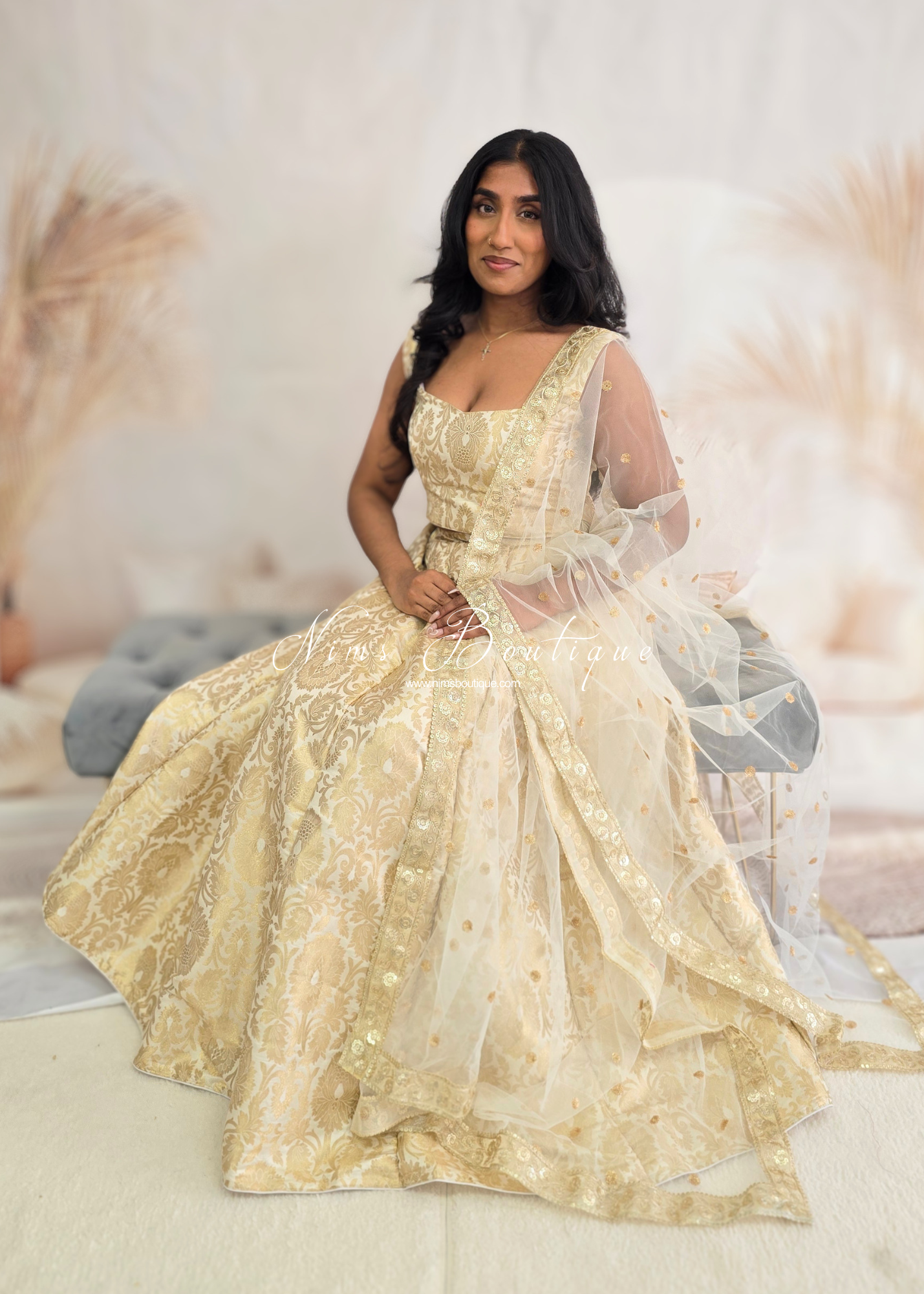 Ivory Brocade Sleeveless Blouse (4-16)