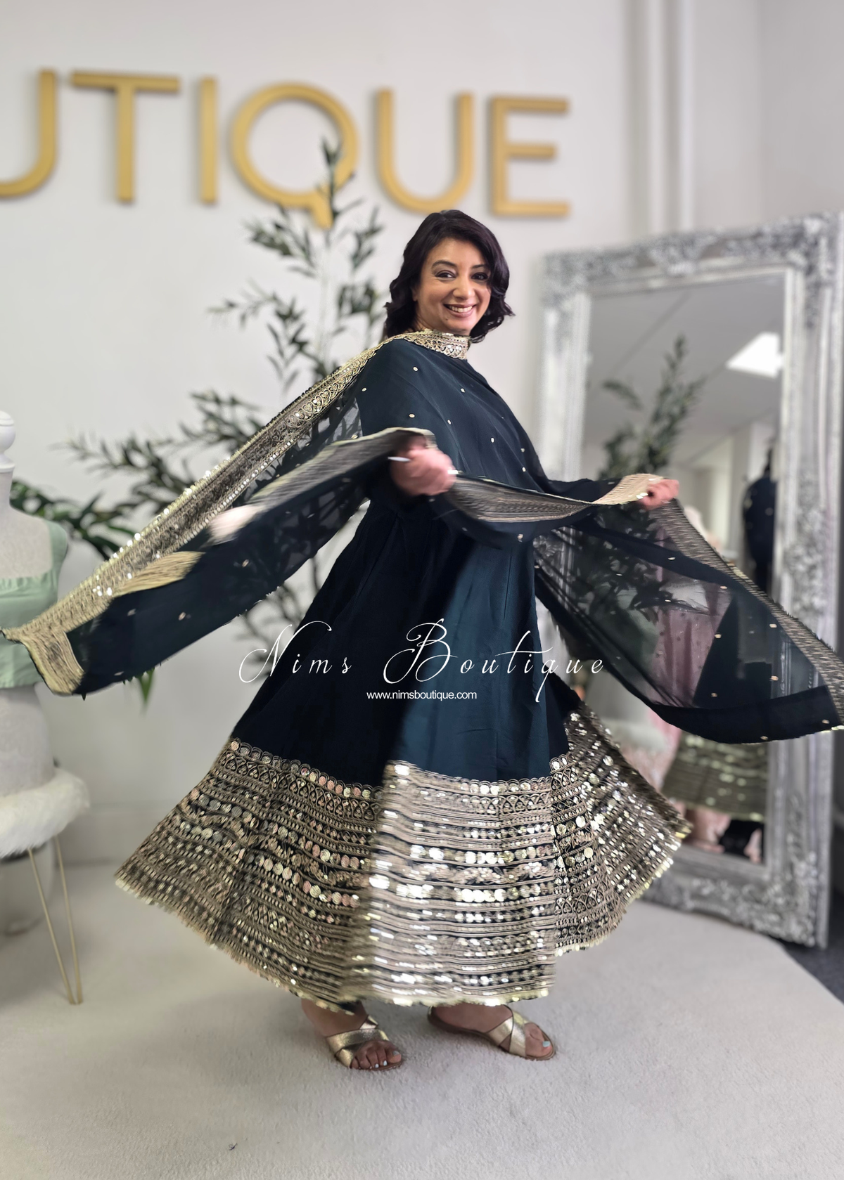 Long Frock Pajami Suit