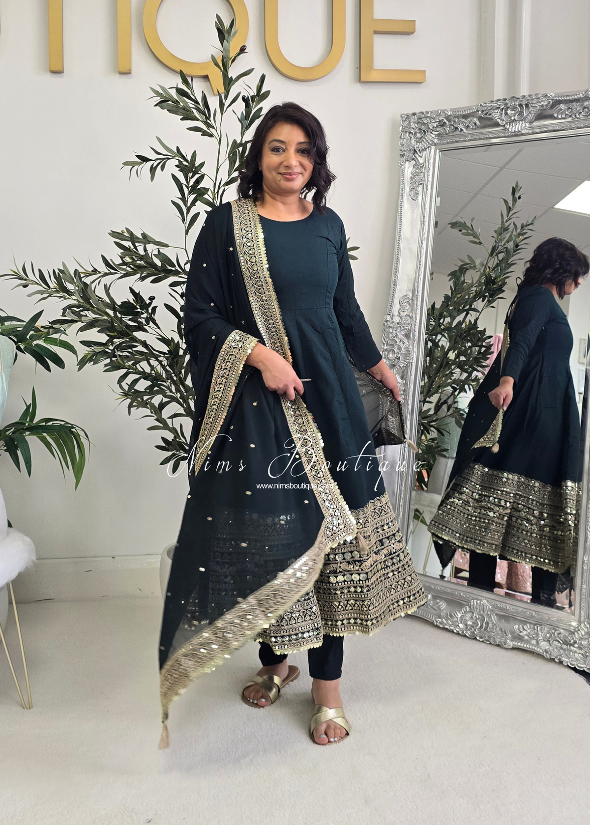 Long Frock Pajami Suit