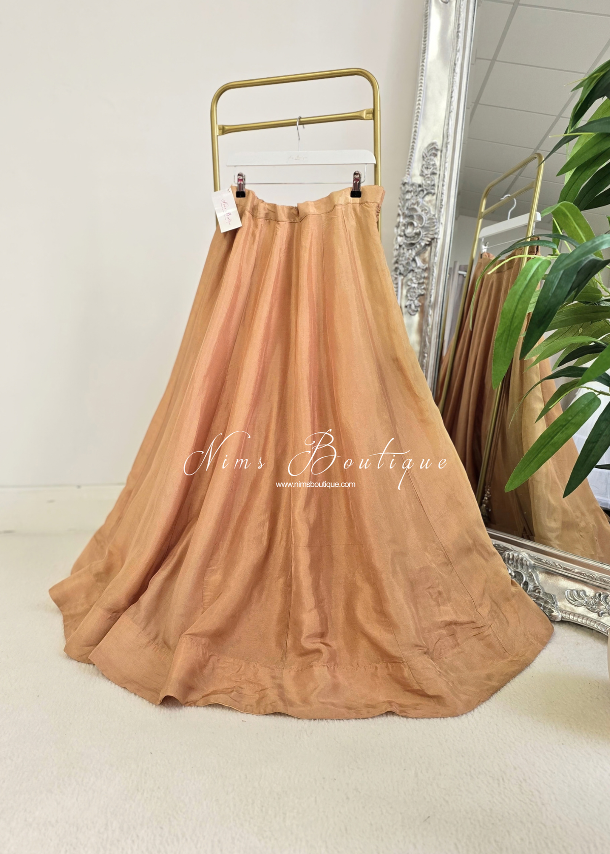 Readymade Dark Gold skirt/lehnga (14-16)