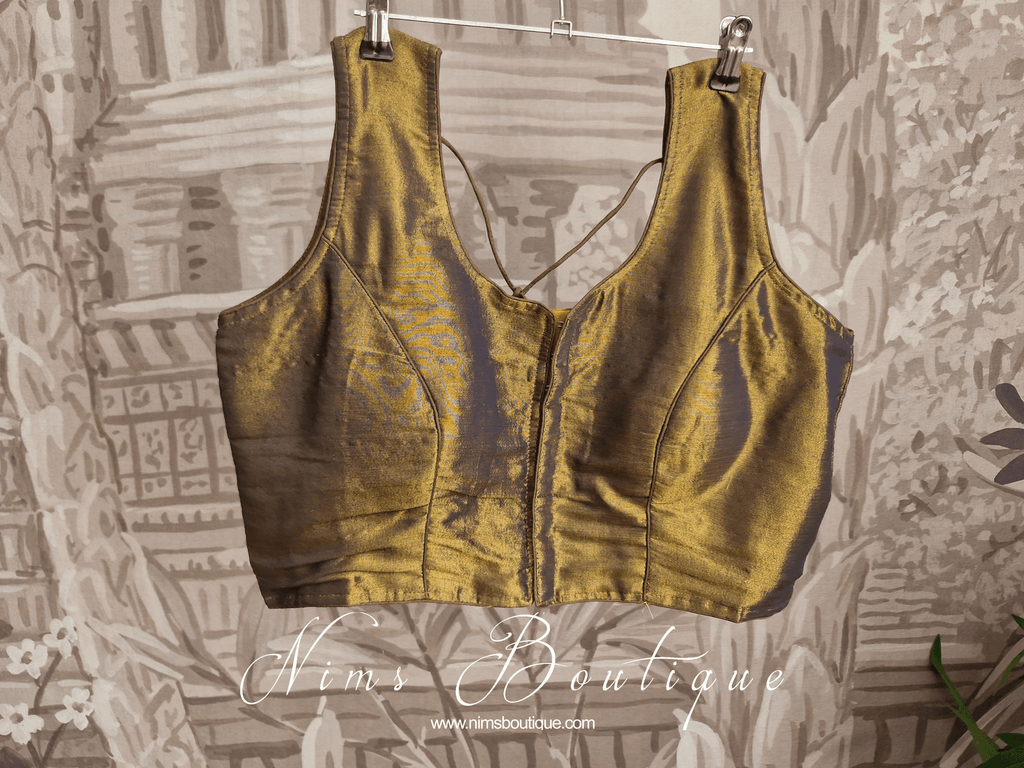 Nims Boutique The NB Bronze/Khakhi Blouse 16-18