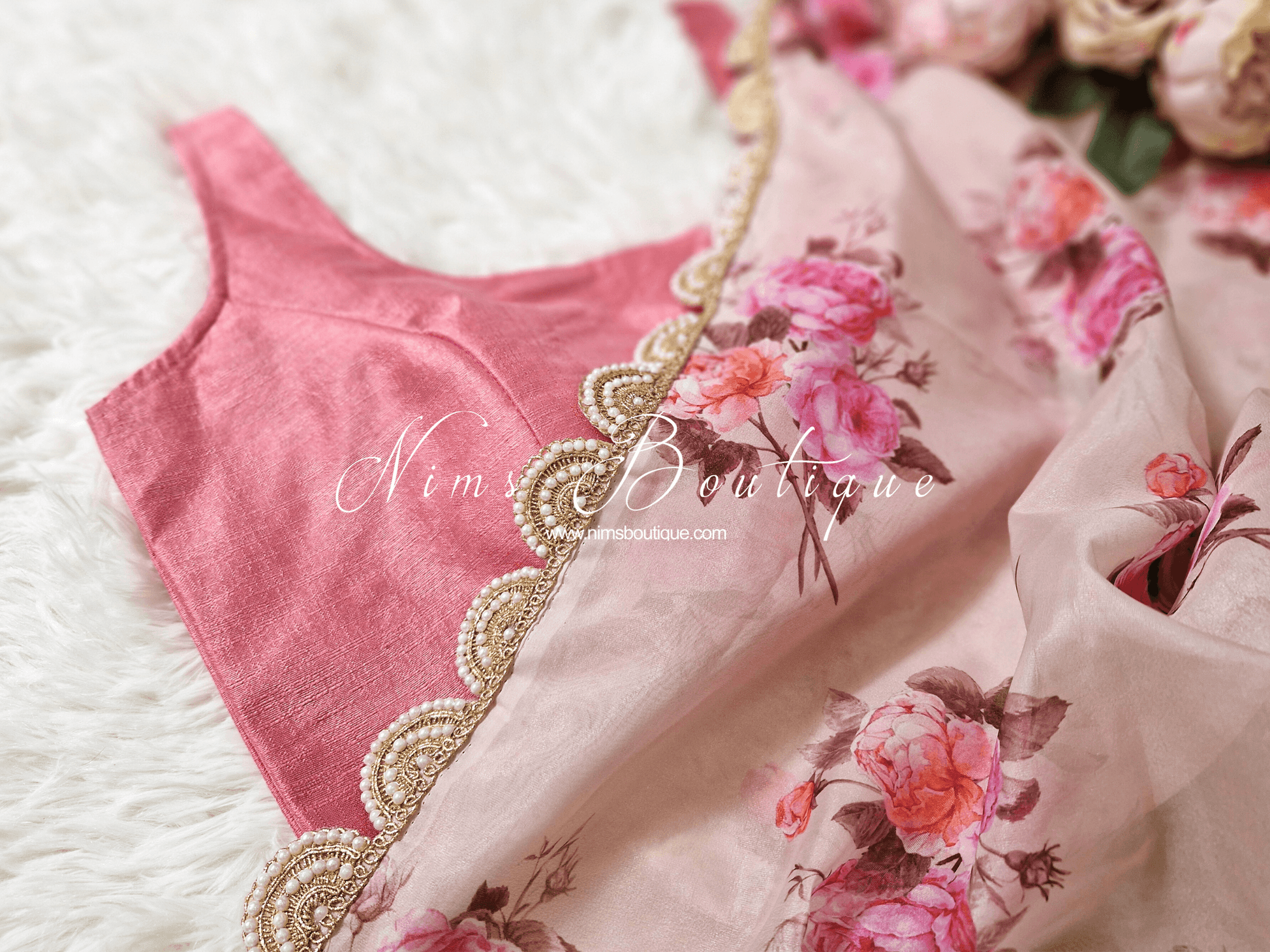 Nims Boutique The NB Dusky Pink Blouse 10-12