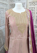 Luxury Mauve & Violet Lehnga Suit (Size 12-14)