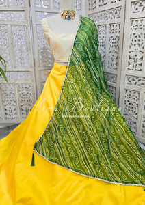 Green Bandhani Dupatta/Chunni