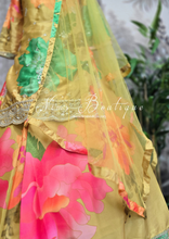 Bright Floral Sharara Suit (Size 12-16)