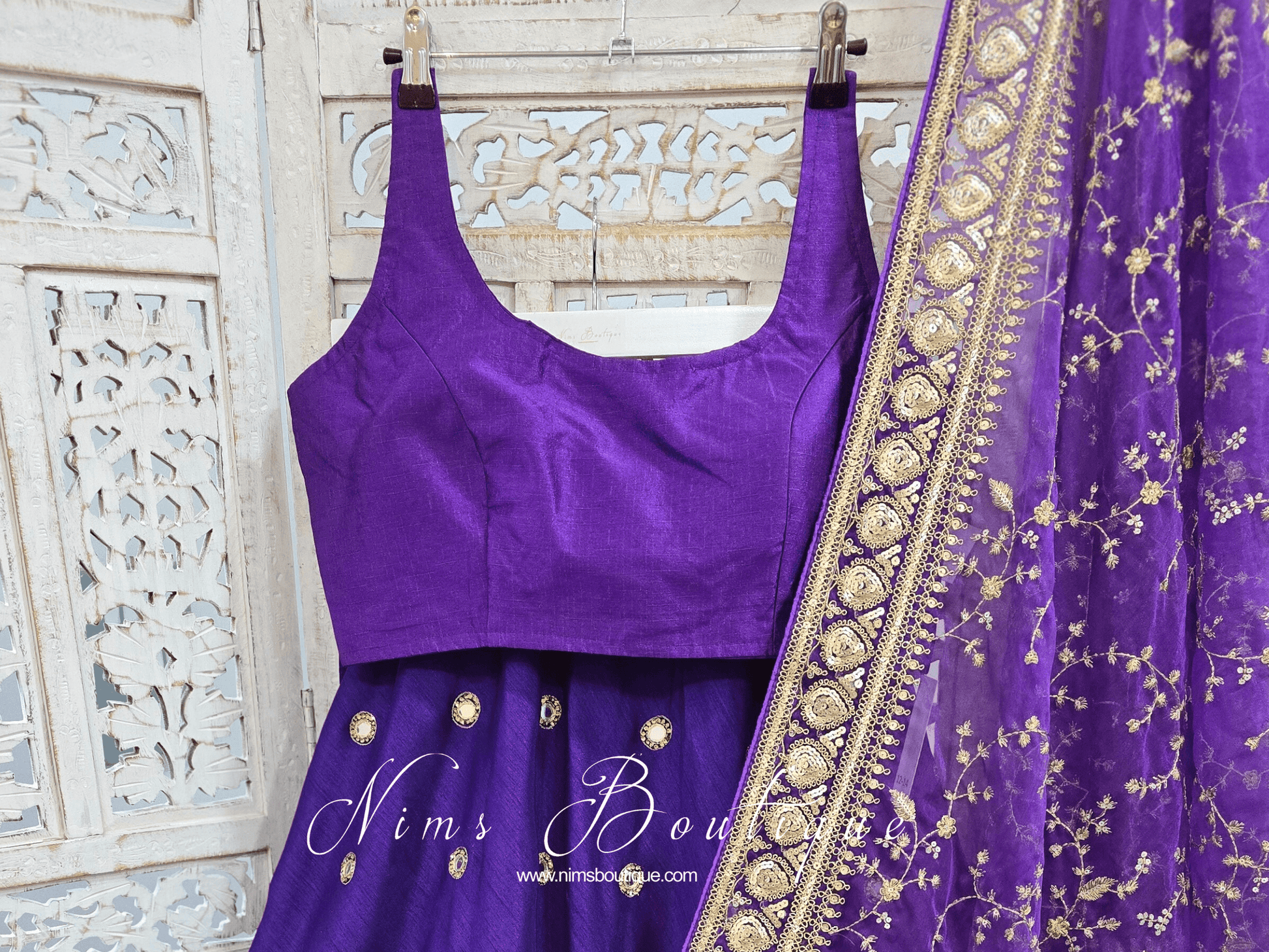 Nims Boutique The NB Purple Blouse 10-14