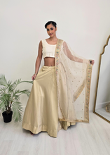 Nims Boutique Readymade Light Gold Silk skirt/lehnga sizes 4-22