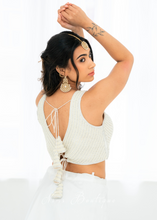 Isla NB Luxury White Bead Blouse (one size)