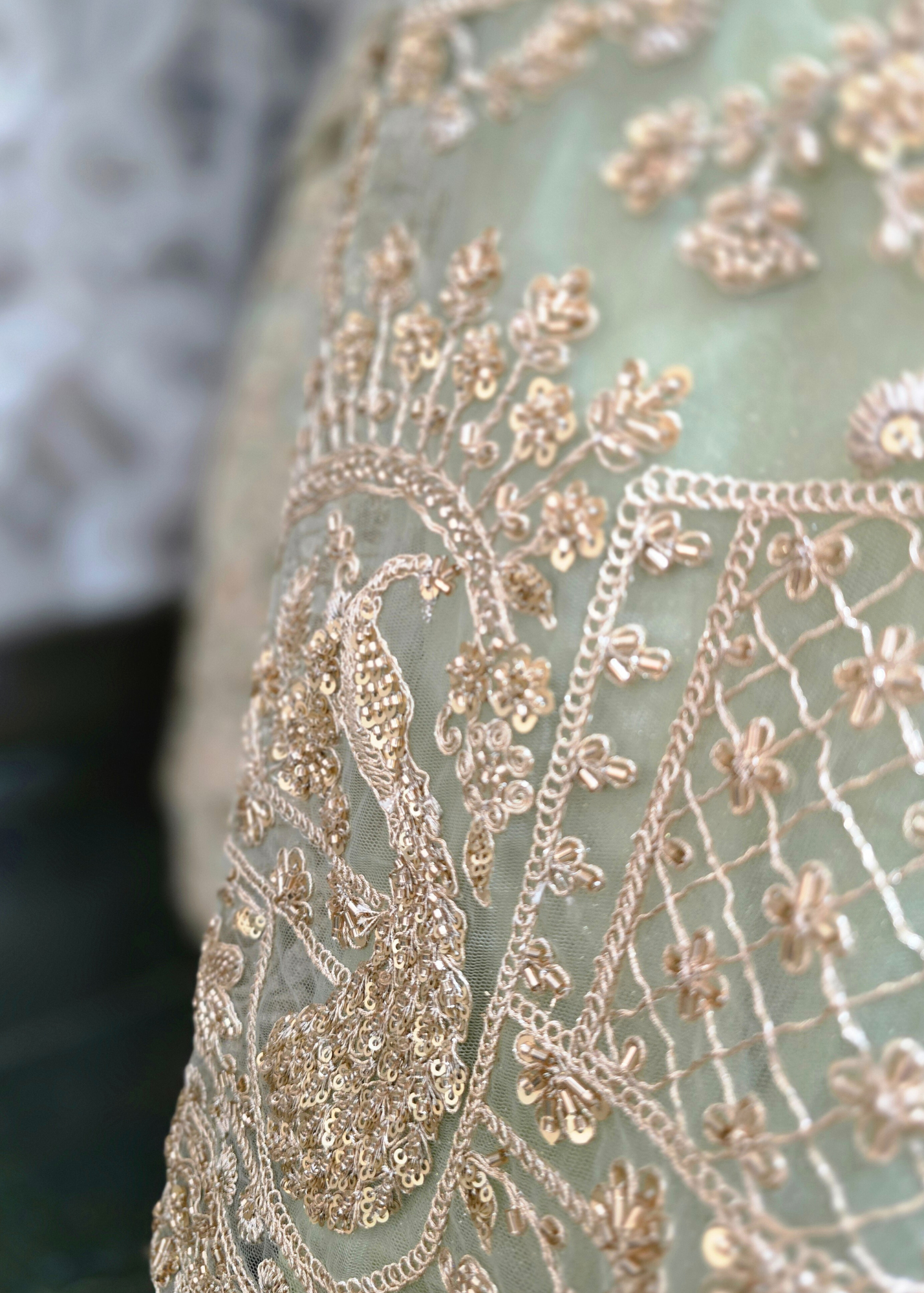 Luxury Mint Lehenga (size 12)