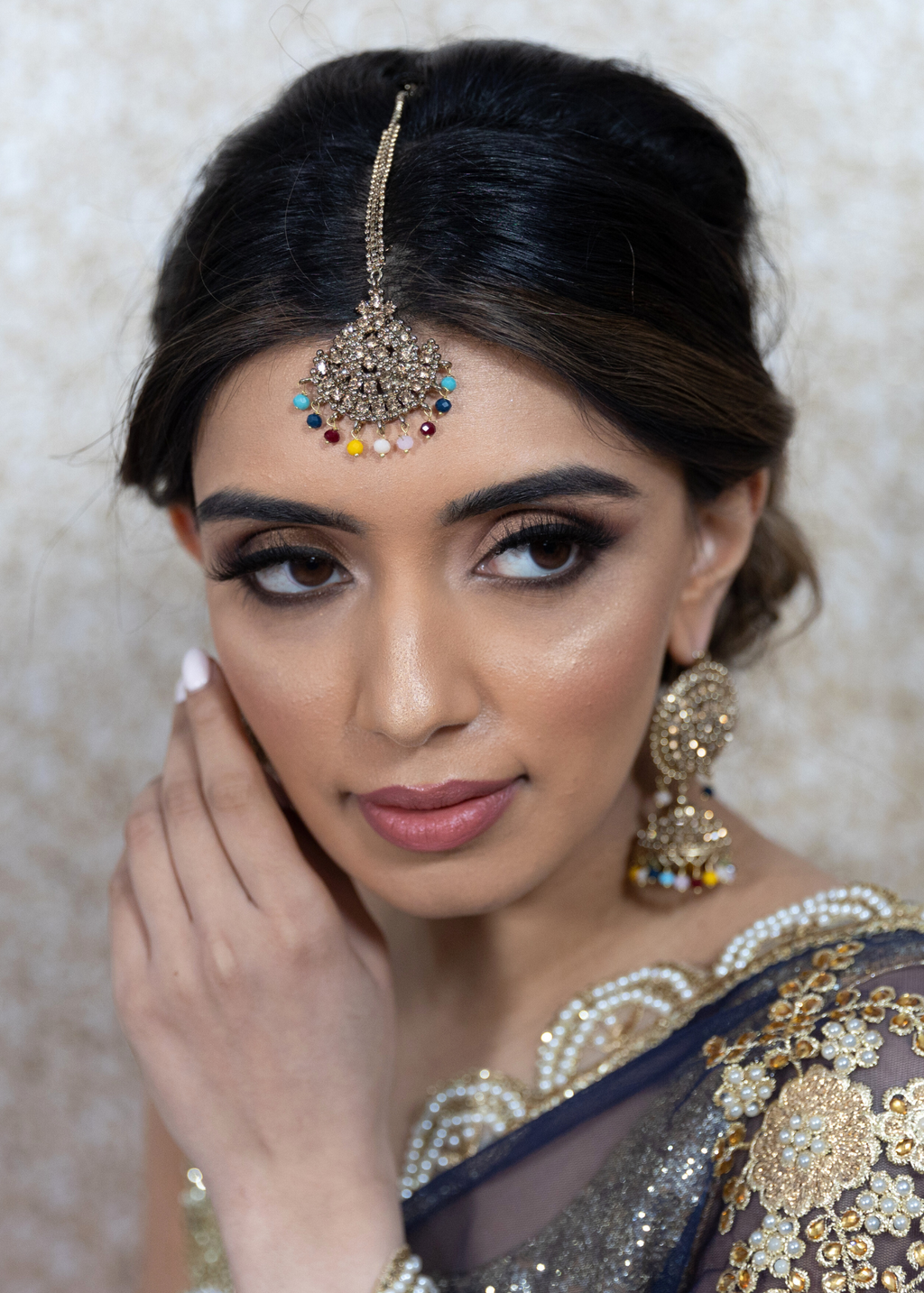 Royal Antique Multicolour Jhumka & Tikka Set