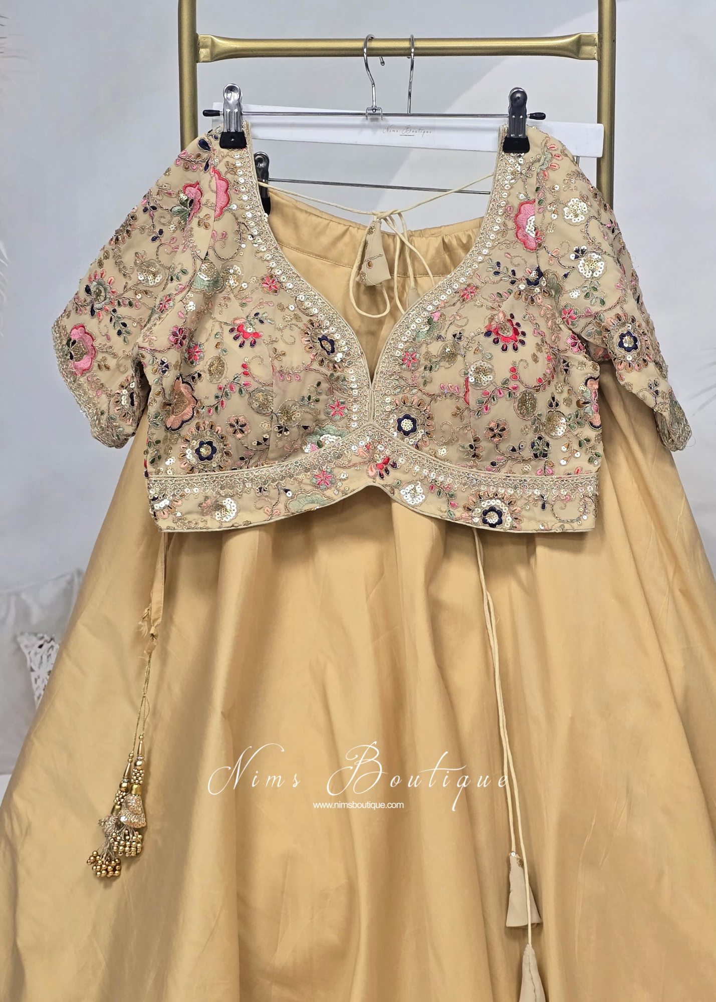 Genelia Gold Embroidered Blouse (10-12)