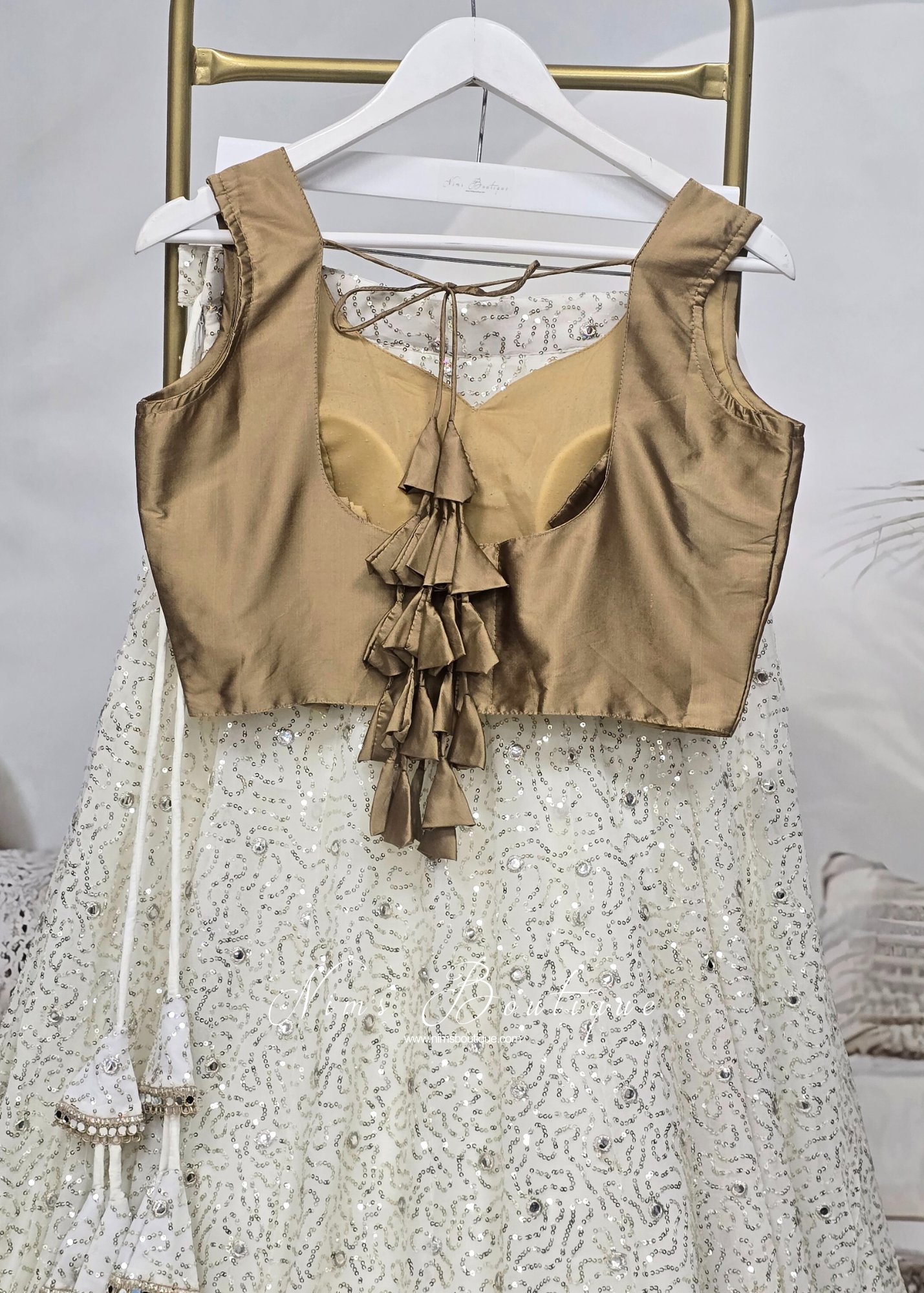 The NB Bronze Gold Sweetheart Blouse (12-14)