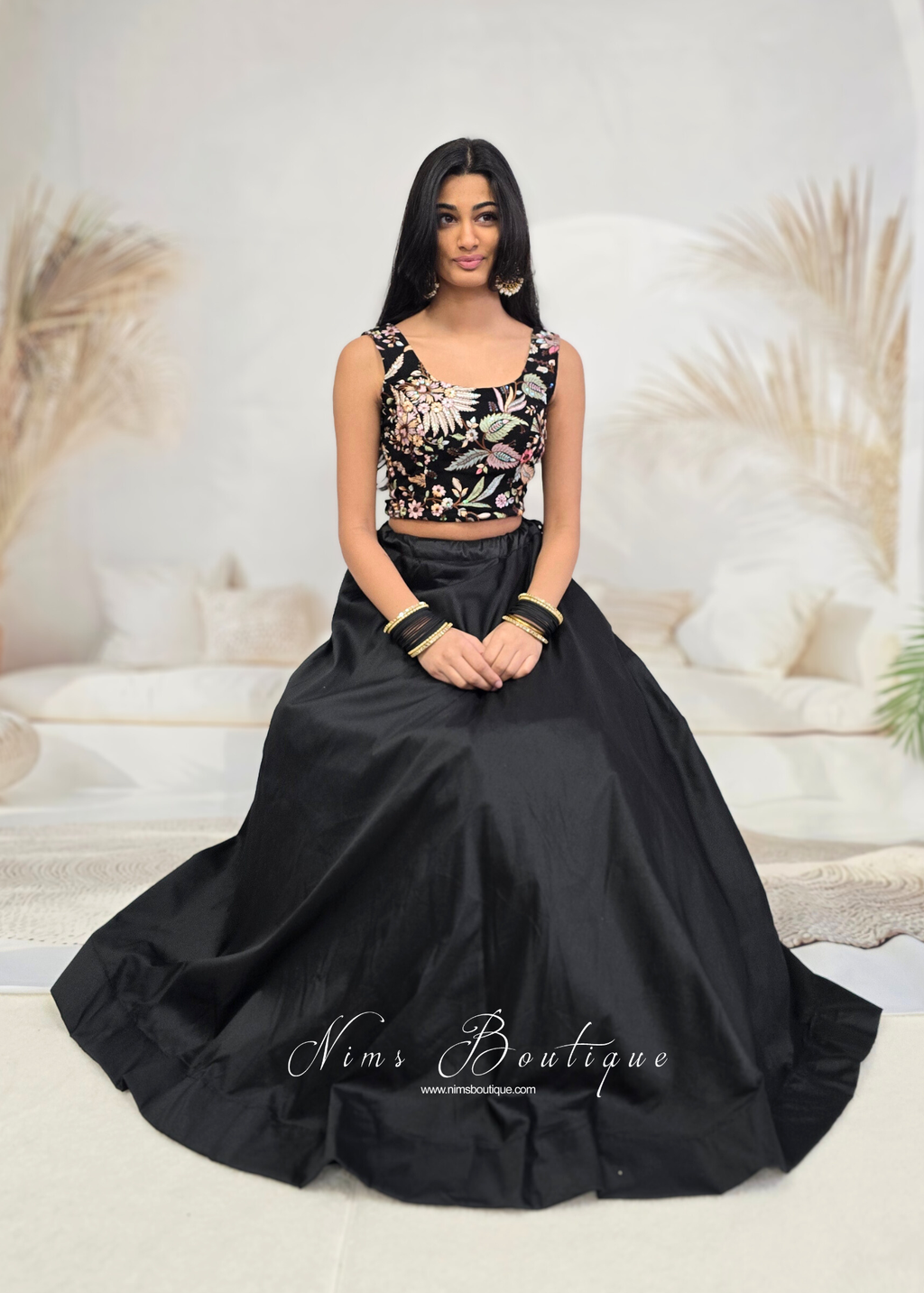 Luxury Sarika Black Sleeveless Blouse (size 4-20)