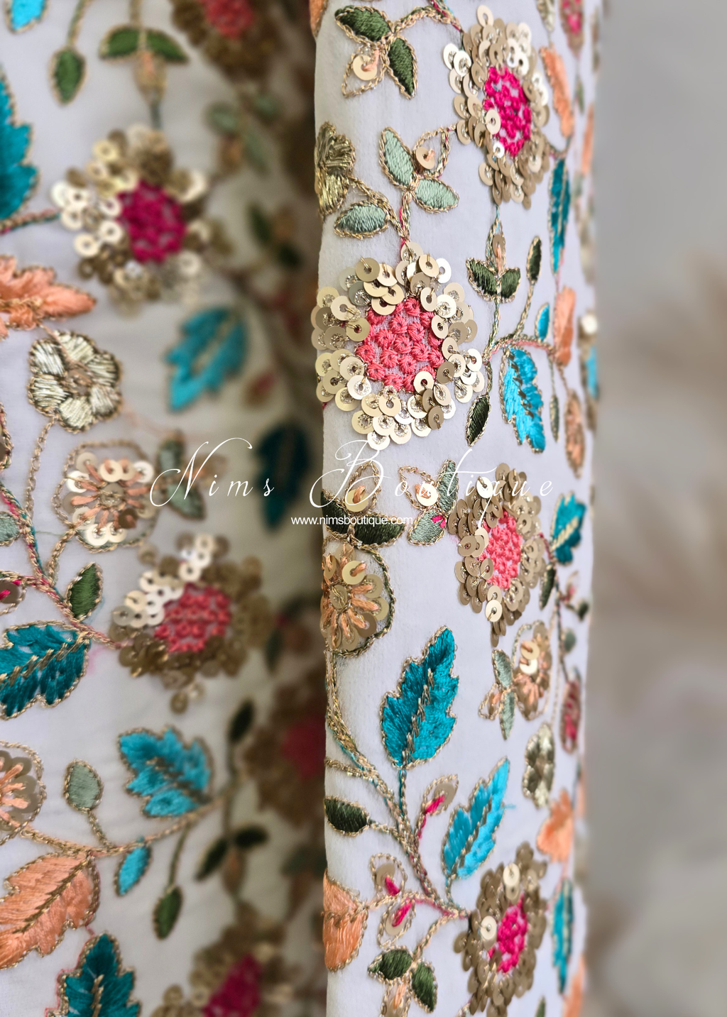 Luxury Ivory Embroidered Mens Sherwani Jacket