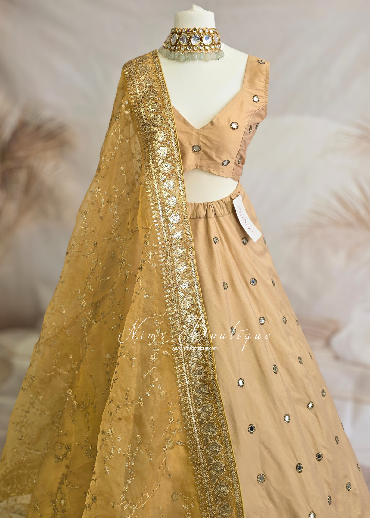 Rani Luxury Gold Mirror readymade skirt/lehnga (sizes 4-24)