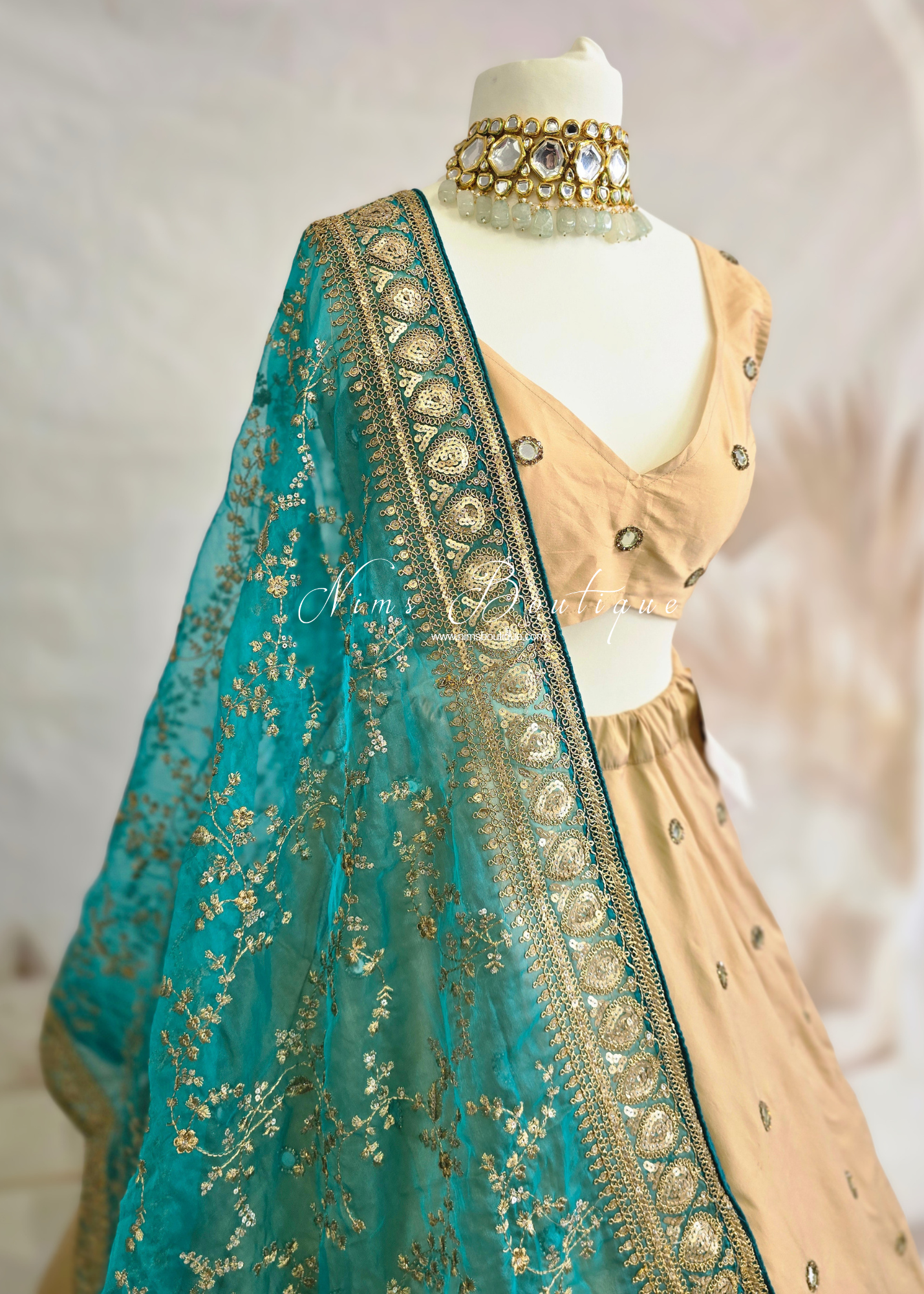 Rani Luxury Gold Mirror readymade skirt/lehnga (sizes 4-24)