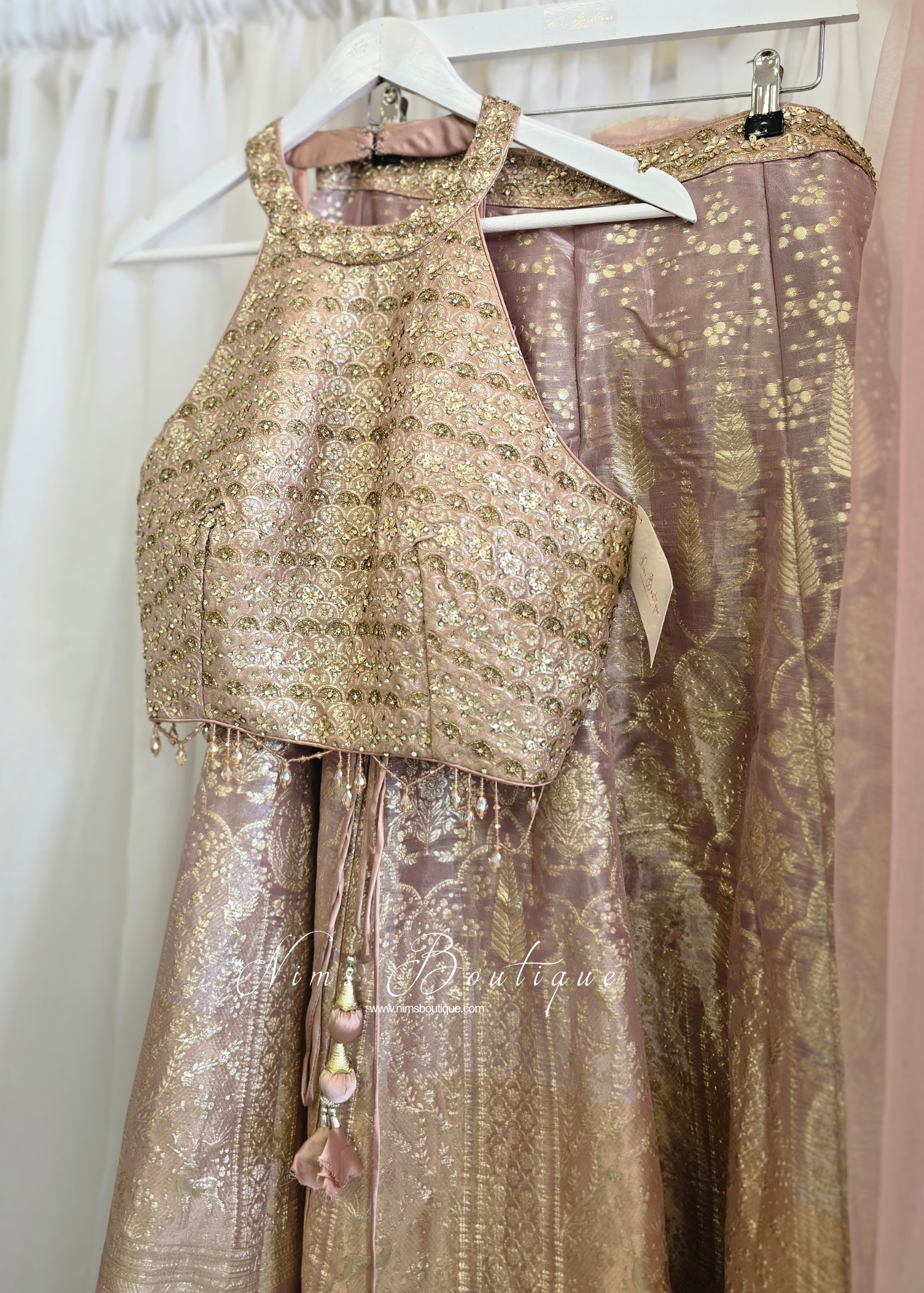 Luxury Corset Top and Trouser Suit (size 10-12)