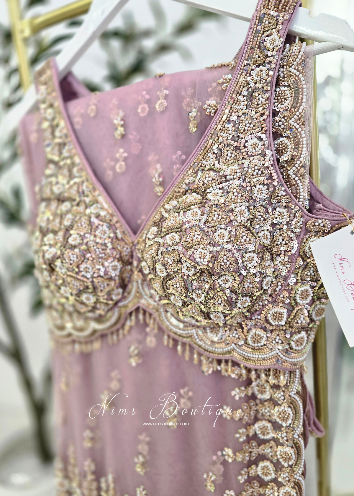 Luxury Lilac Embellished Saree