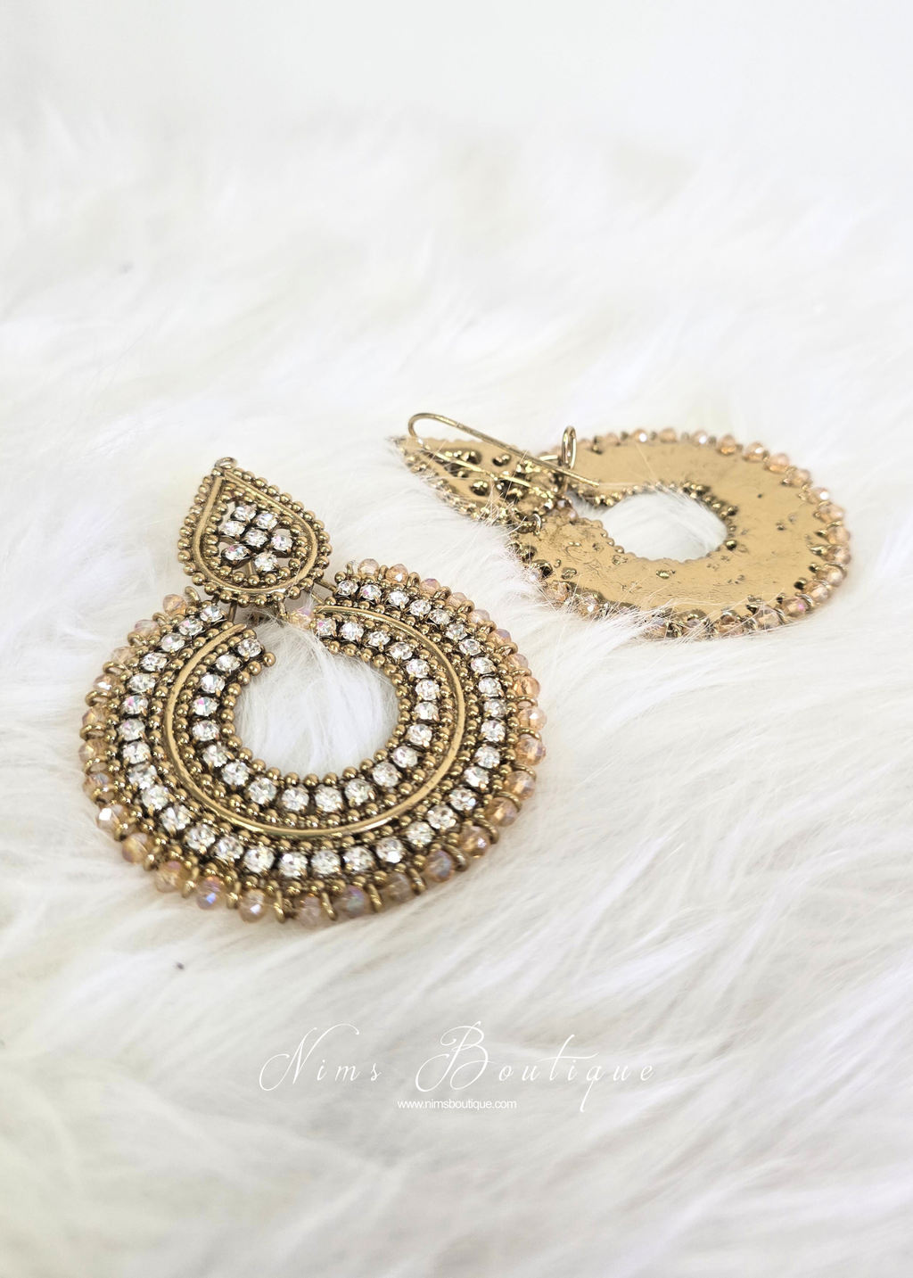 Large Royal Gold Earrings