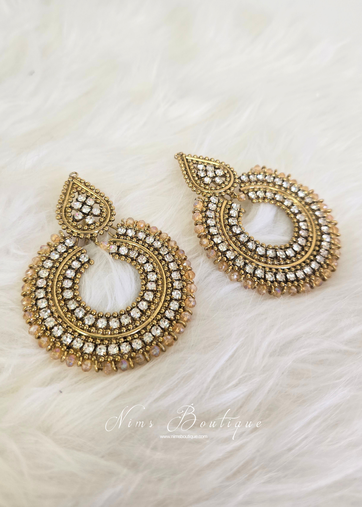 Large Royal Gold Earrings