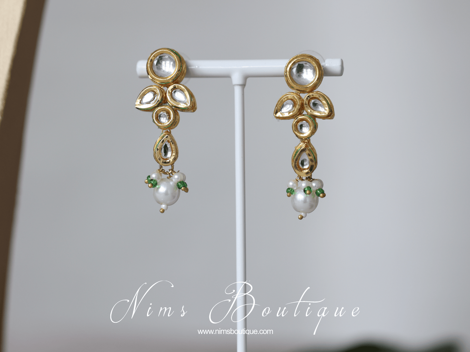 Nims Boutique Myra Blossom Kundan Pearl Haar Set