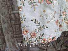 Isabel Readymade Ivory, Peach & Mint Embroidered Sleeveless Blouse (sizes 4-12)