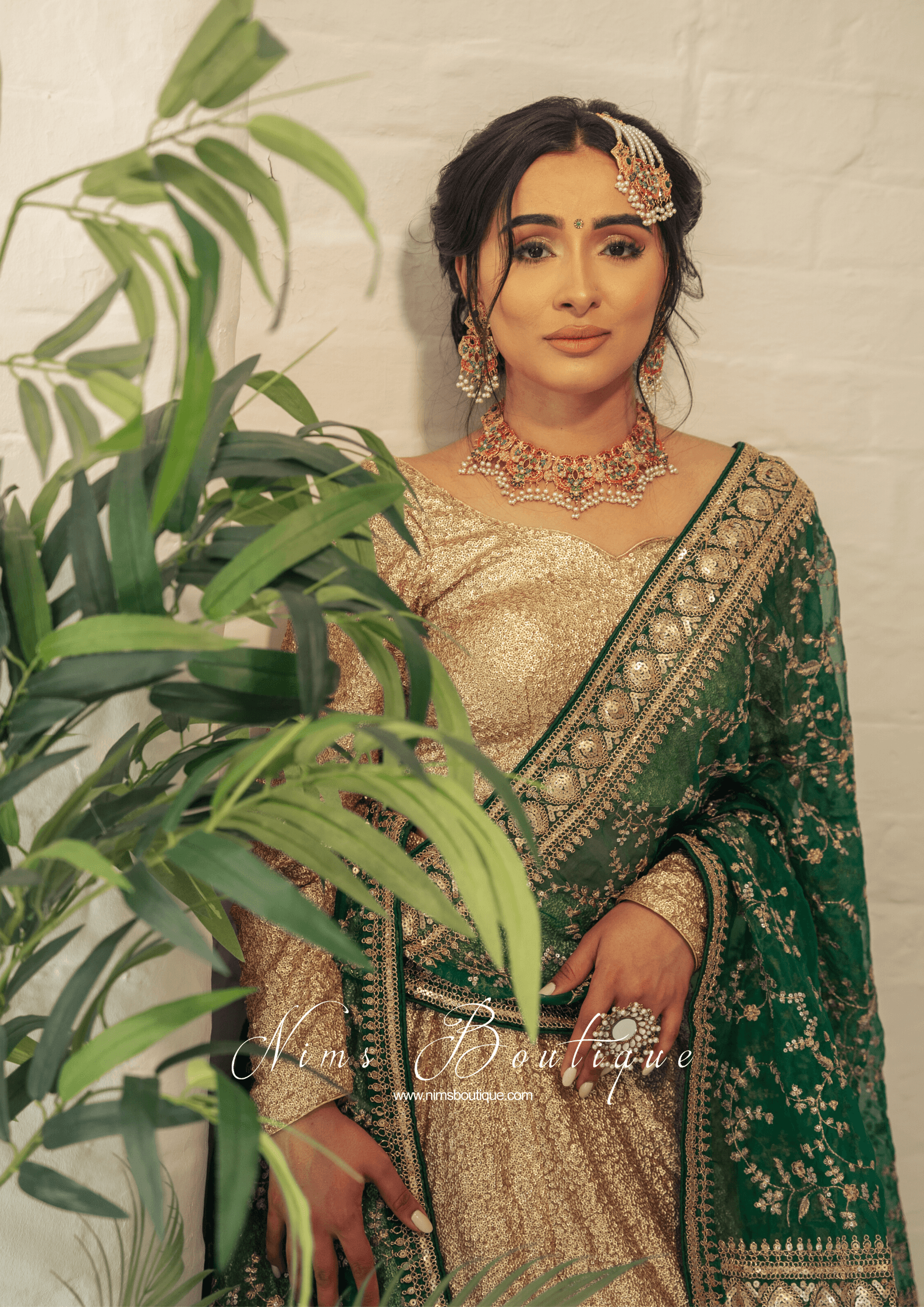 Nims Boutique Luxury Mughal Multicolour Jewellery Set