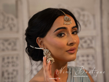 Tamannah Royal Pearl Earrings & Tikka Set