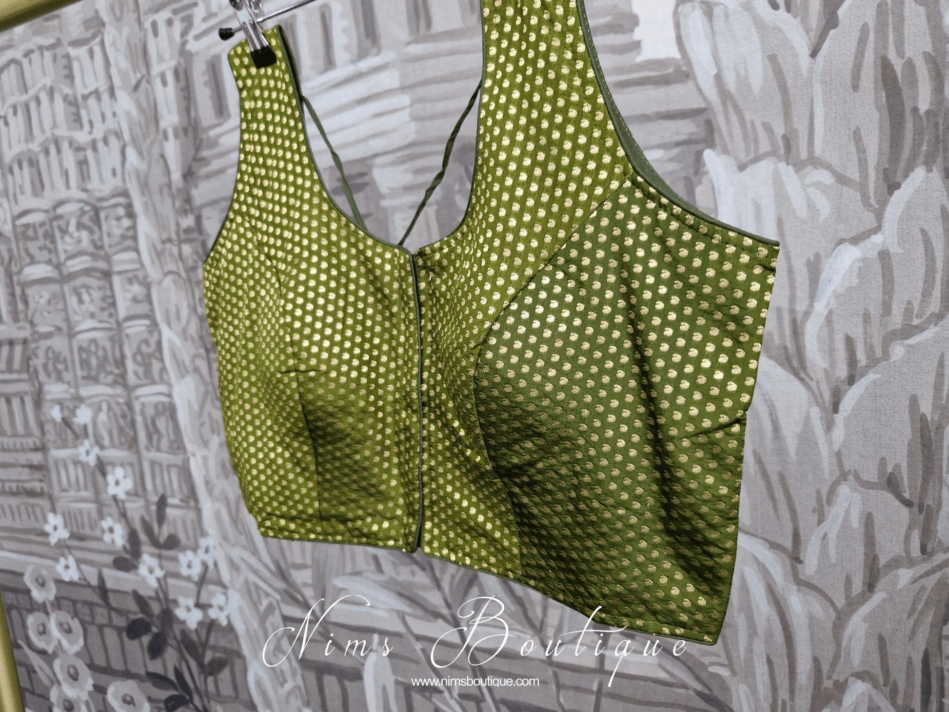 Nims Boutique The NB Olive Green Blouse 16-18
