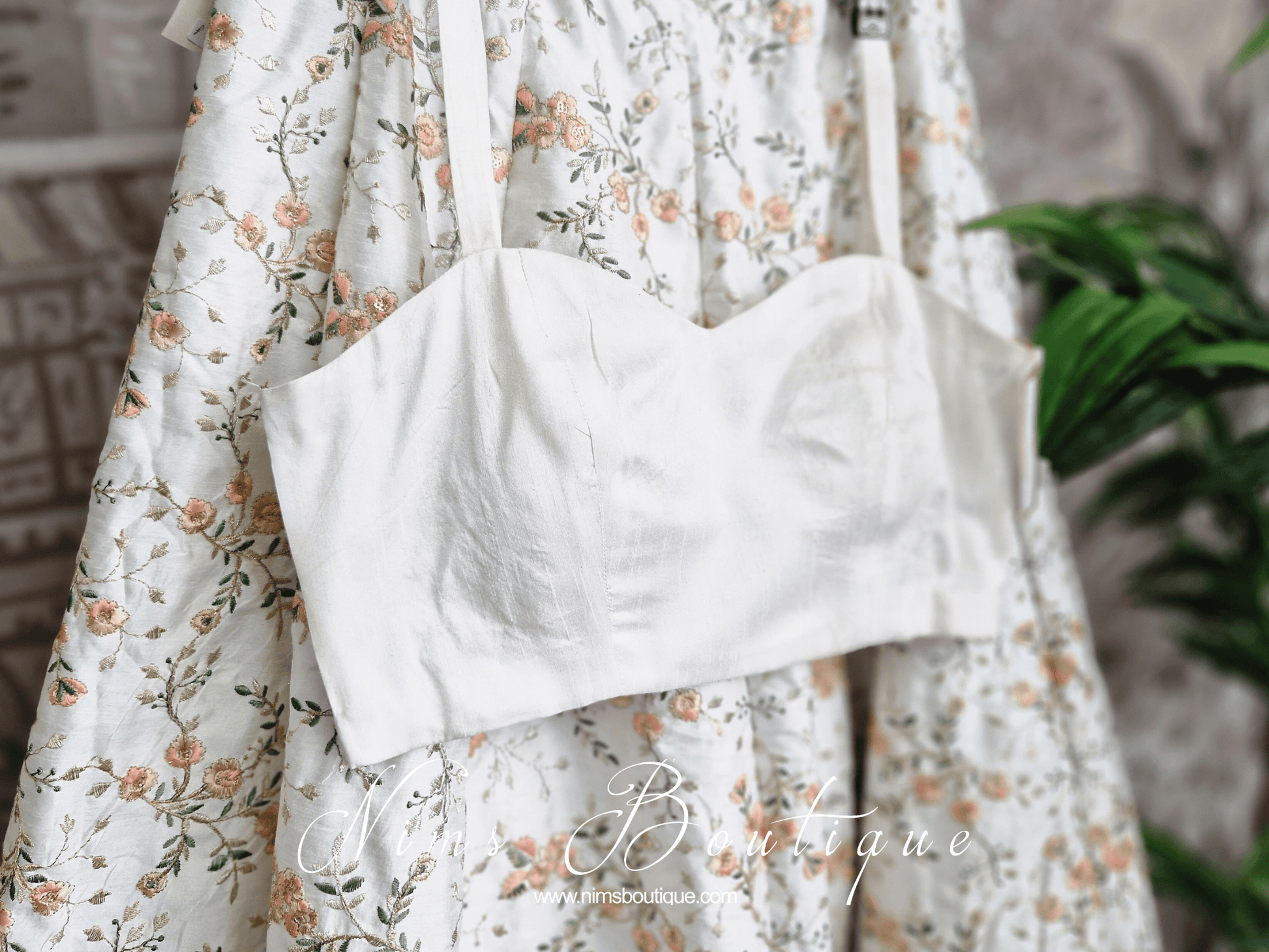Nims Boutique Gia White Strap Blouse sizes 4-14