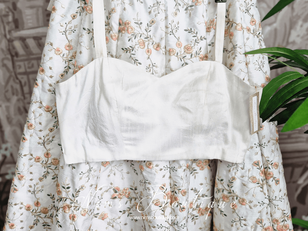 Nims Boutique Gia White Strap Blouse sizes 4-14
