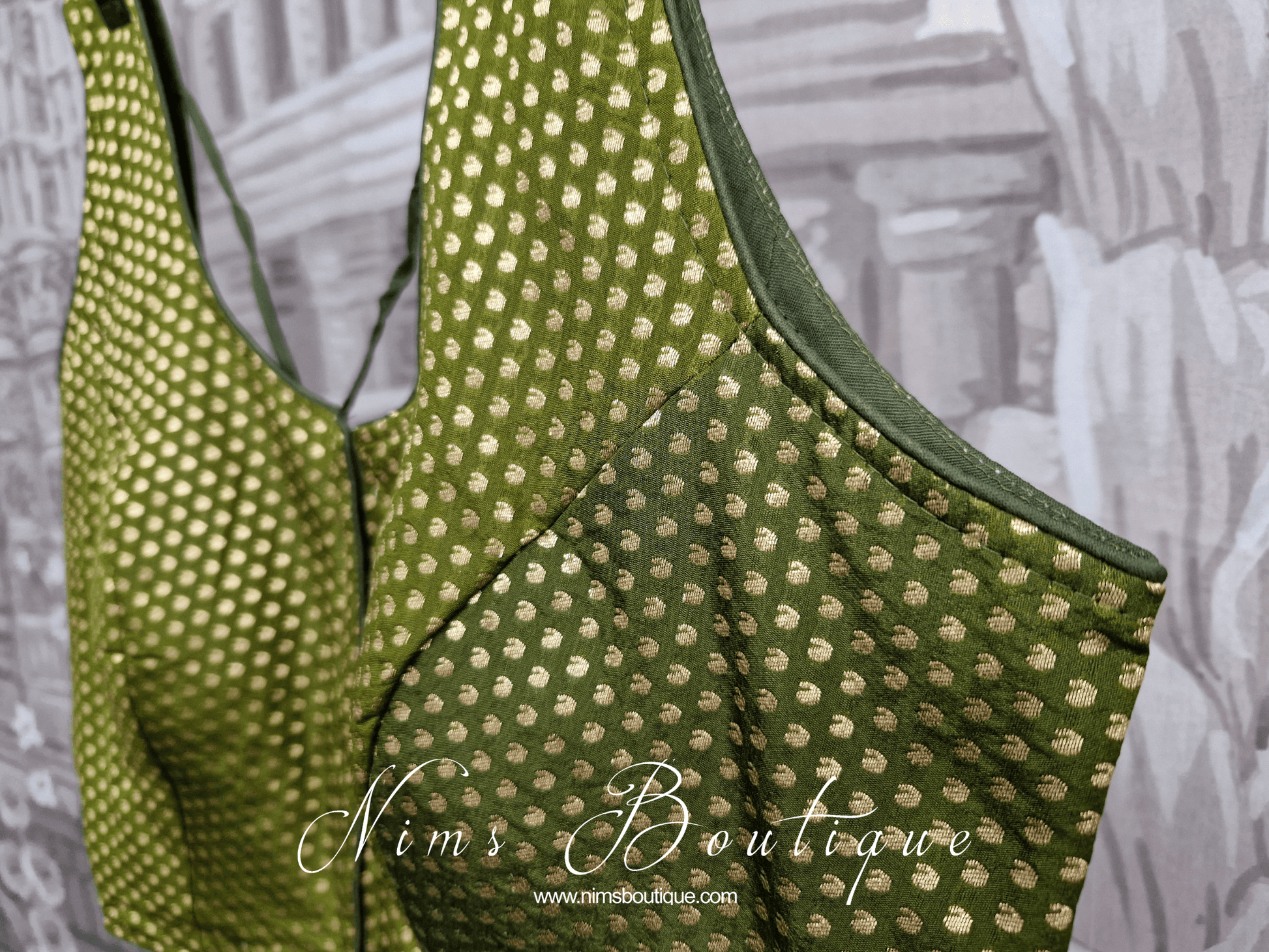 Nims Boutique The NB Olive Green Blouse 16-18