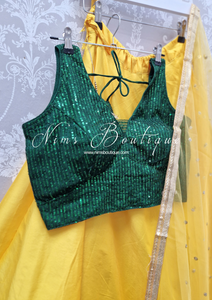 The NB Emerald Green Sequin Blouse (10-12)