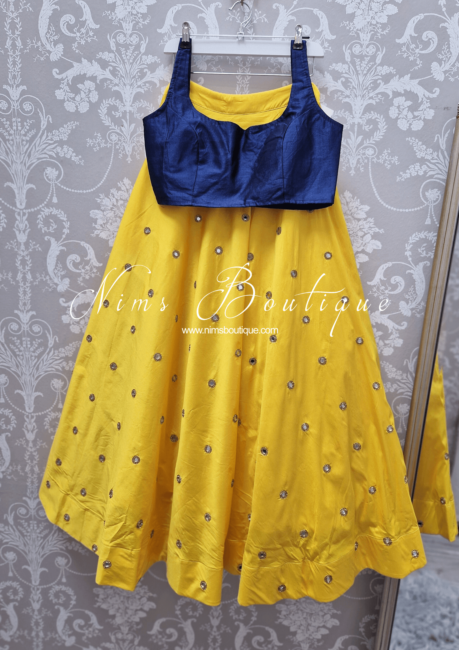 Nims Boutique The NB Bright Navy Blouse 12-14