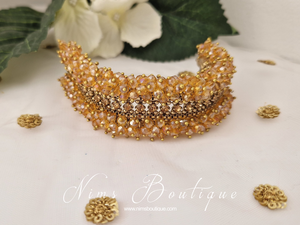 Gold Stone Cluster Bracelet